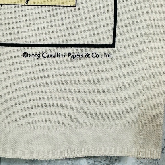 Floral Natural Cotton Tea Towel Herbarium Flora Tan Multicolor - Picture 6 of 13